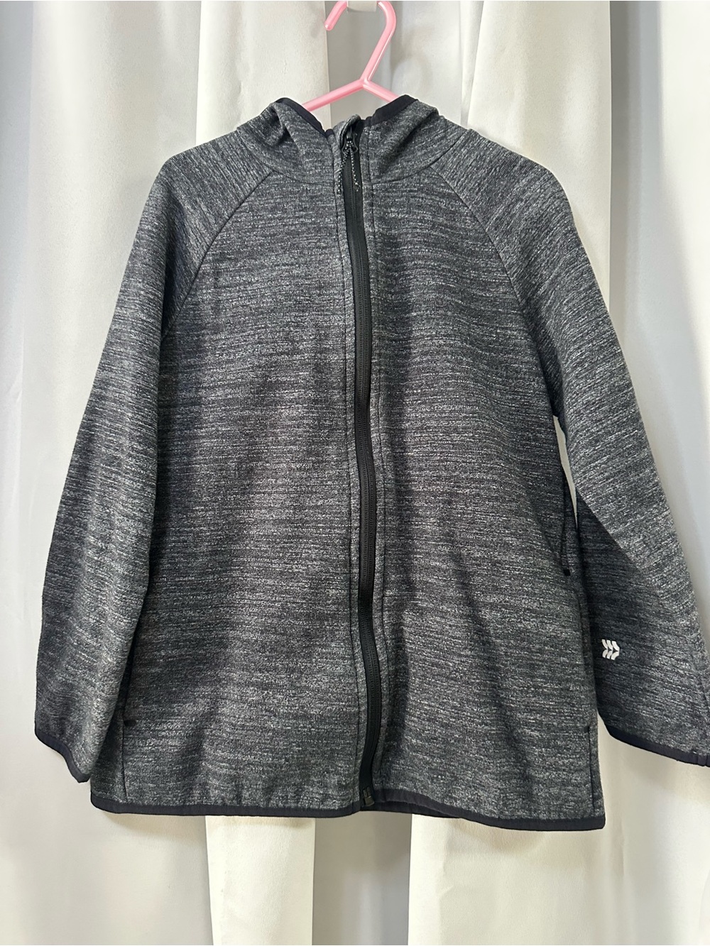 all in motion Kids Hooded Zip Jacket - Dark Gray Heather